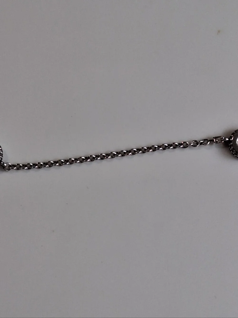 Authentic Pandora Heart Clasp Bracelet with Sparkling Pavé Safety Chain S925 ALE